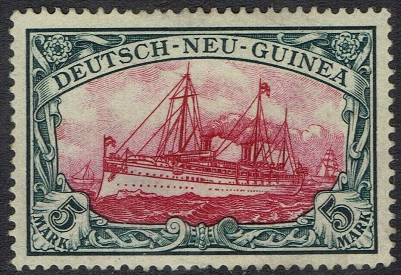 GERMAN NEW GUINEA 1901 YACHT 5MK NO WMK 