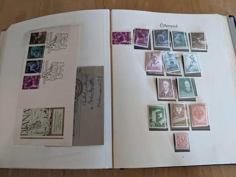 Austria Postwar Collection Graz Renner Sheets Birds Kids MNH + Many Used G105674