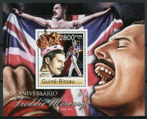 Queen Freddie Mercury Stamps Guinea-Bissau 2011 MNH Music Famous People 1v S/S