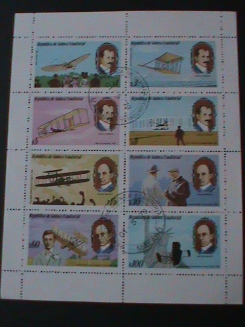 EQUATORIAL GUINEA-1979-PROMOTION- INVENTORS &  FIRST FLIGHTS CTO -SHEET VF