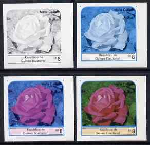 Equatorial Guinea 1976 Roses EK8 (Maria Callas) set of 4 ...