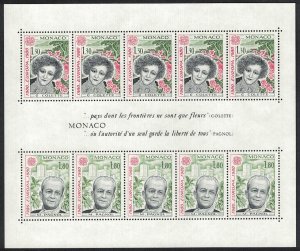 Monaco Europe MS 1980 MNH SG#MS1443 MI#1421-1422