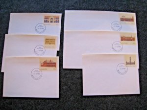 AUSTRALIA FDCs - LOT OF 6  - 1986    (aus3)