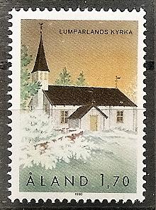 Finland-Aland Isls.  39 MNH 1990 1.70m Church