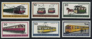 Berlin Berlin Rail Transport 6v 1971 MNH SG#B381-B386