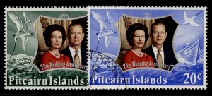 PITCAIRN ISLANDS QEII SG124-125, complete set, FINE USED.