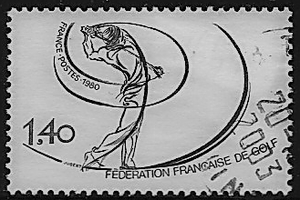 France 1714 1980 French Golf Federation  free shipping USA from 5$ World 8$