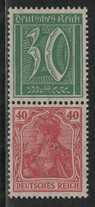 Germany Scott # 141, 124, mint nh, se-tenant, Mi# S27