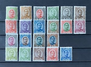 Scott 108 - 124 Iceland 1920/1922 MH