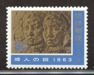 Ryukyu Islands Scott 106 MNHOG - 1963 Adult Day Issue - SCV $0.90