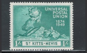 St. Kitts-Nevis 1949 UPU Omnibus Issue 1sh Scott # 98 MH