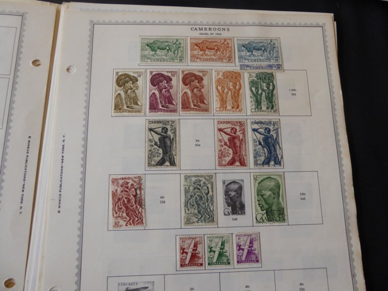 Cameroun 1916-1982 Stamp Collection on Album Pages