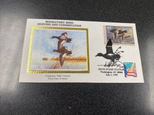 US RW66 Duck Stamp $15 FDC W. Colorado “ Silk” Cover