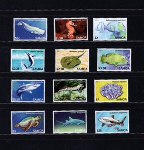 Samoa 1167-78 Fish 2014 MNH Complete Set K1XLC