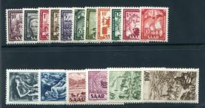 Saar 204-220 MNH (except 2 cheapies 210 and 218)