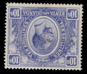 KENYA and UGANDA GV SG94w, 10s bright blue NH MINT. Cat £550. wmk CROWN to RIGHT