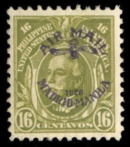 Philippines C9, $90, 1926 16c olive green, hinged