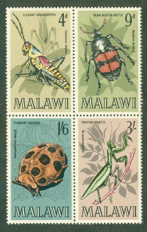 RK12-0057 MALAWI 127-30 MH BK-4 INSECTS BIN $2.00
