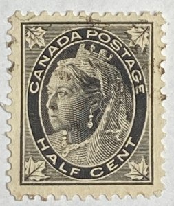 CANADA 1897 #66 Queen Victoria 'Maple Leaf' Issue - Used