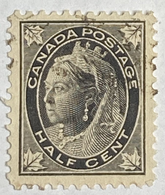 CANADA 1897 #66 Queen Victoria 'Maple Leaf' Issue - Used