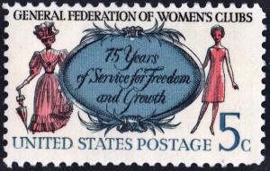 SC#1316 5¢ General Federation of Women's Clubs Issue (1966) MNH