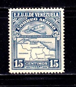 Venezuela stamp #C122, MH OG,  XF, CV $.95