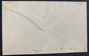 1920 Tristan Da Cunha Postal Stationery Cut Off Cover To London England