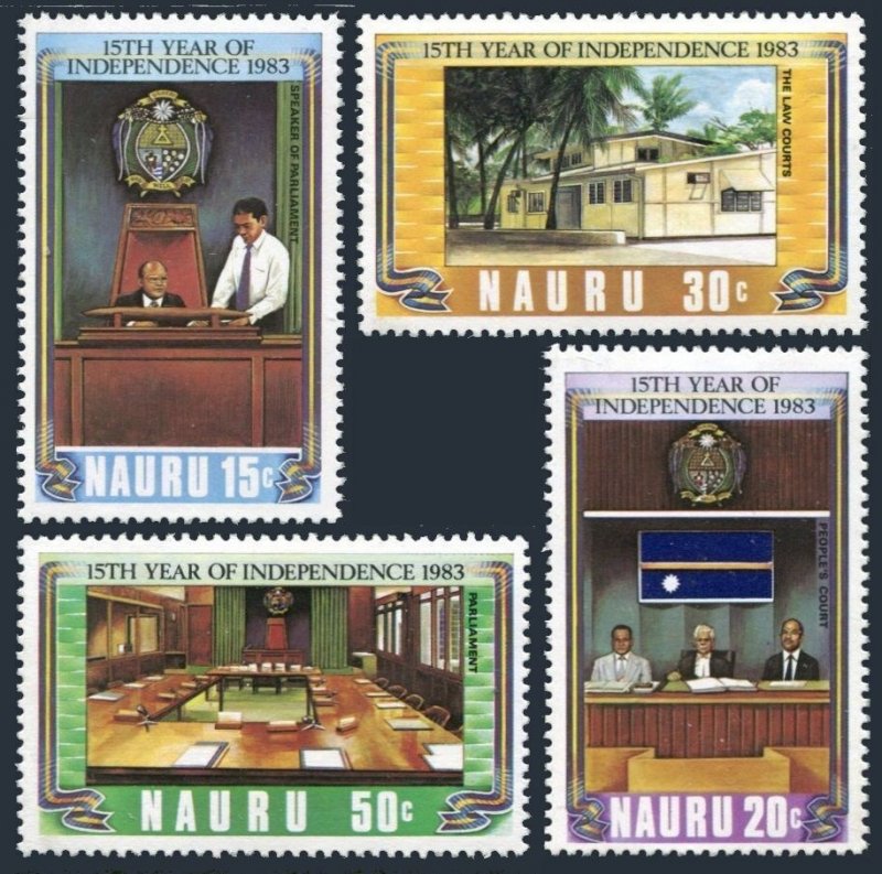 Nauru 264-267, MNH. Michel 263-266. Independence-15, 1983. Parliament.