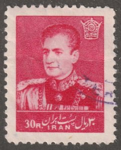 Persia stamp, Scott# 1122, used, hinged, Mohammad Reza Shah Pahlavi V-4