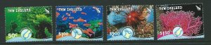 NEW ZEALAND SG3013/6 2008 UNDERWATER REEFS MNH