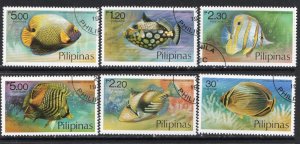 Thematic stamps PHILIPPINES 1978 FISH 6v used