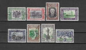 SOUTHERN RHODESIA 1940 SG 53/60 USED Cat £15