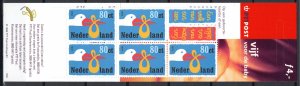 Netherlands Scott # 1033a, mint nh, cpl. stamp booklet, Pb57