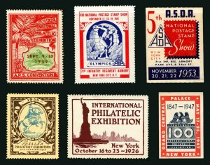 1926-1961 Assorted National & Int'l Philatelic Expo Cinderella Issues MNH