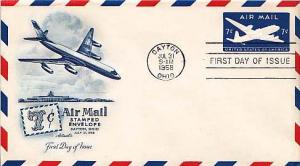 United States, First Day Cover, Airmail, Postal Stationery