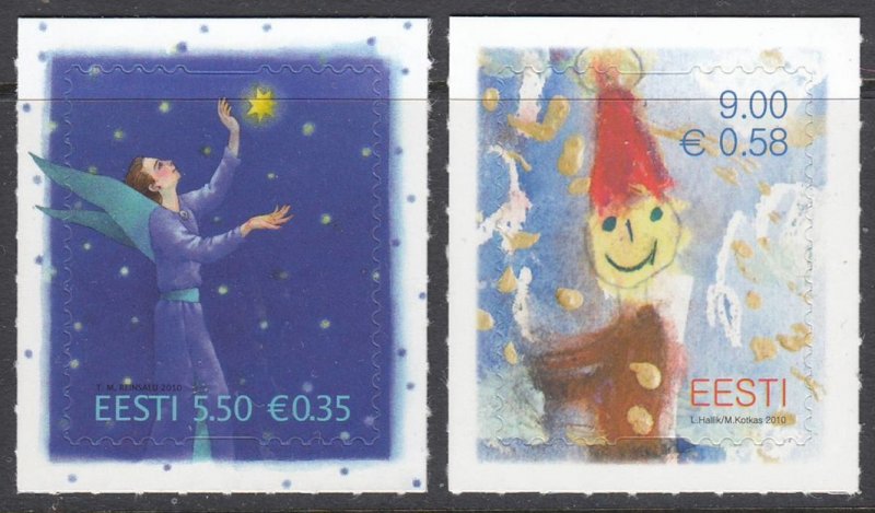 2010 Estonia 679-680 Christmas 1,90 €