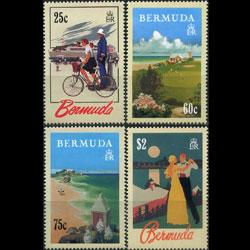 BERMUDA 1993 - Scott# 644-7 Tourist Posters Set of 4 NH one spot