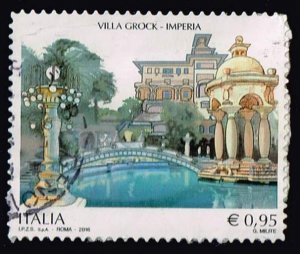 Italy 2016,Sc.# used.  Villa Grock, Imperia