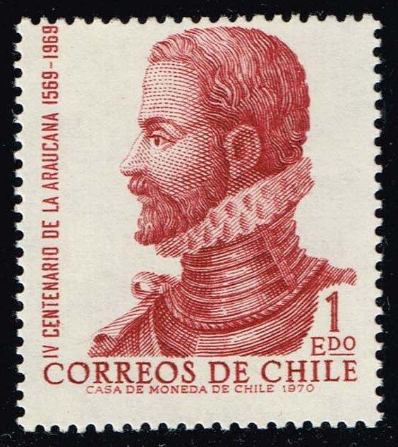 Chile #414 Alonso de Ercilla y Zuniga; MNH (0.45)
