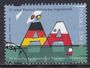 Poland 2016 Sc 4229 Polish German Youth Office 25th Anniversary Stamp CTO