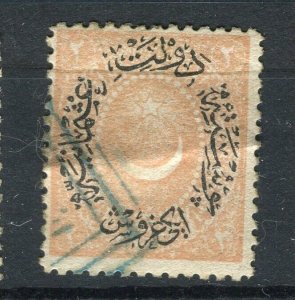 TURKEY; 1882 classic Duloz Optd. issue fine used SHADE OF 2Pi. value