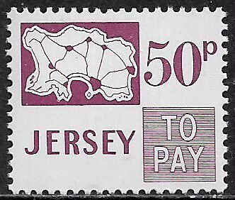 Jersey #J20 MNH Stamp - Postage Due - Map of the Jersey