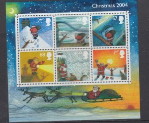 GB VF-MNH CHRISTMAS 2004 S/SHEET PO FRESH (MKKKMK1)