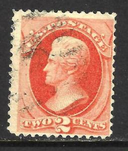 #178 US 2 CENT VERMILION JACKSON-USED-N/G-FINE 