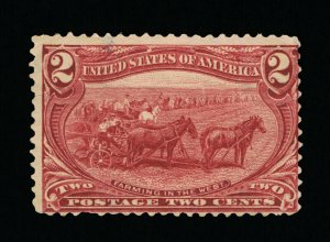 AFFORDABLE GENUINE SCOTT #286 F-VF MINT NG 2¢ COPPER RED TRANS-MISS EXPO #16179