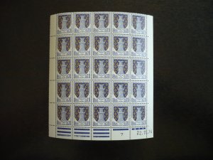 Stamps - France - Scott# 1091 - Mint Never Hinged Sheet of 25 Stamps