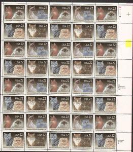 US #2372-75 Mint Sheet Cats 