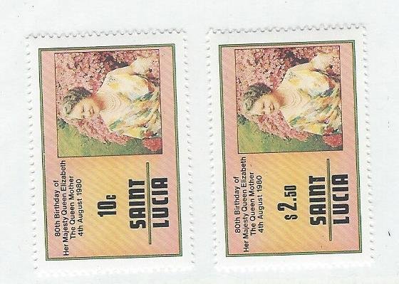 St. Lucia   Mnh  sc#  501-502