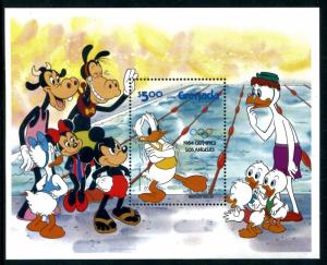 Grenada 1194a MNH Disney characters Olympics Los Angeles1984 Overprint x10718