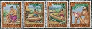 Samoa 1975 SG450-453 Musical Instruments set MNH